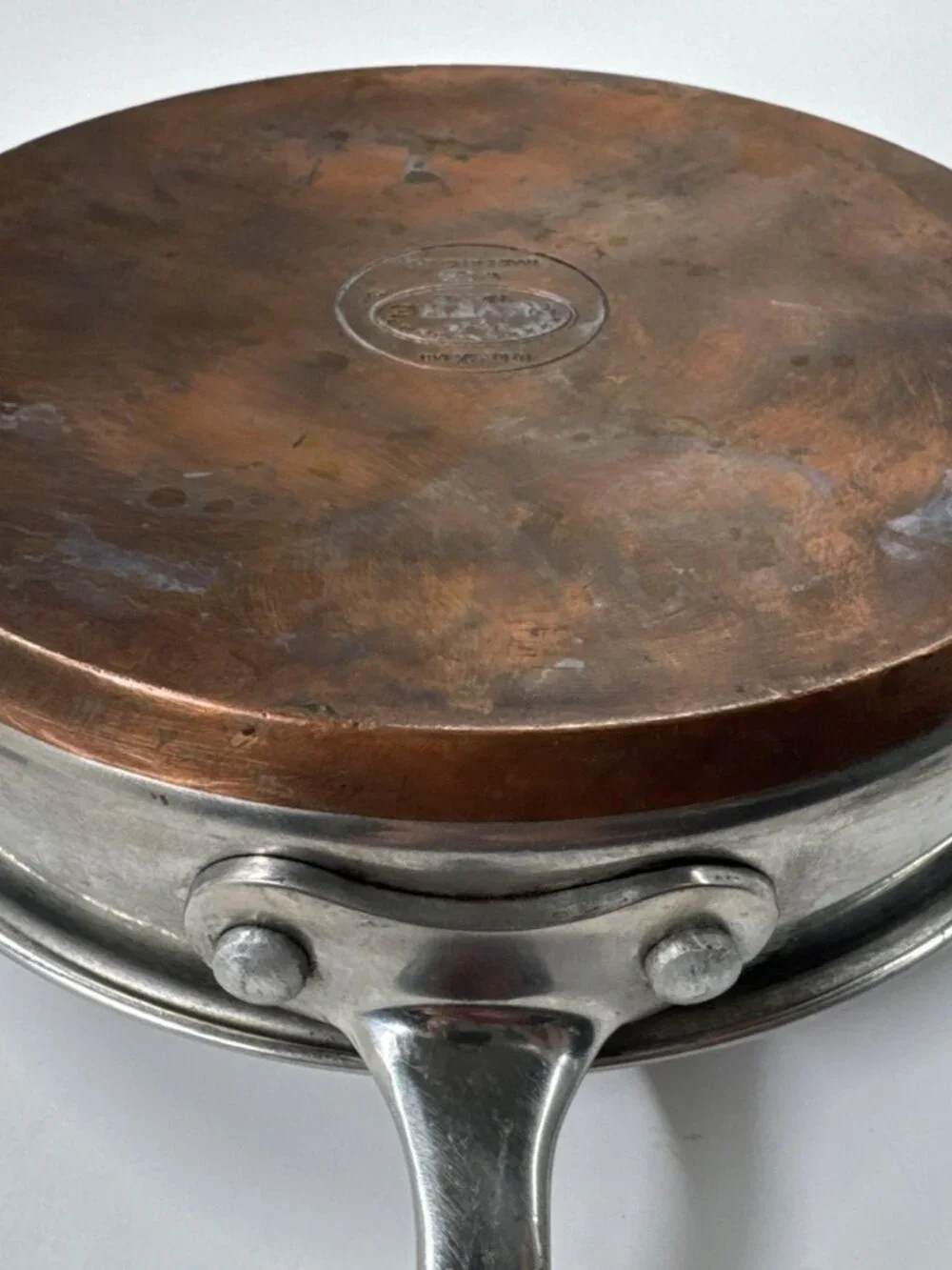 Revere Ware 10 inch Frying Pan Skillet SX Copper Bottom Stainless Steel Heavy